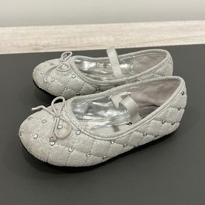 Silver Ballet Slippers